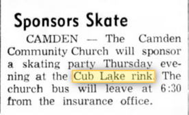 Cub Lake Roller Rink - APRIL 1964